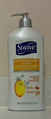 1 Suave Skin Solutions REVITALIZING LOTION VITAMIN BLEND 18 oz Pump Bottle NEW