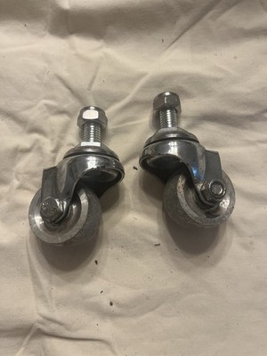 Set Of Two Floor Jack Metal Rear Wheels Aluminum Racing Jack 2 Ton