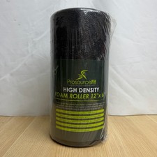 ProsourceFit High Density Foam Roller 12 x 6 Black Yoga Muscle Recovery