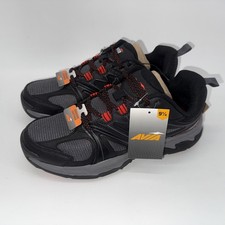 Avia Men's 9.5 Talus Hiking Shoes Black Gray Leather Size 9 1/2