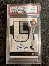 2018 National Treasures Rookie Patch Autograph Lonnie Walker RC Auto #/99 PSA 10