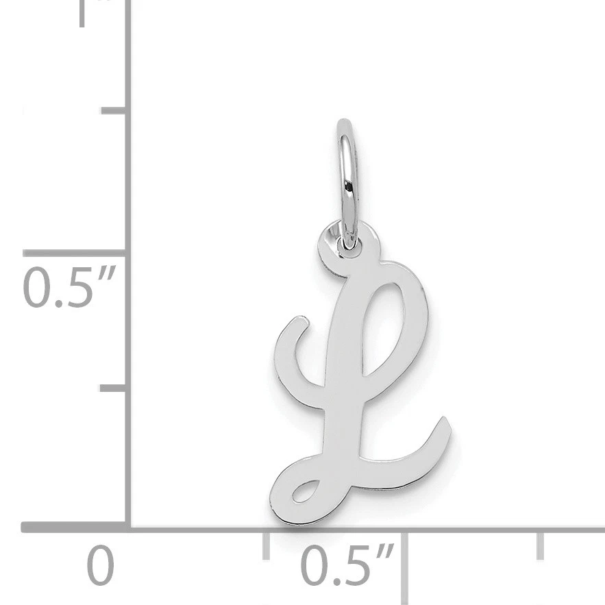 14k Gold Small Script Letter L Initial Charm YC659L - Image 3 of 4