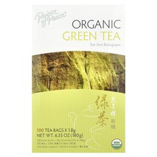 Organic Green Tea, 100 Tea Bags, 6.35 oz 180 g