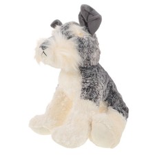 Realistic Dog Plush Stuffed Animal: Schnauzer Stuffed Dog Plush Toy Gift for