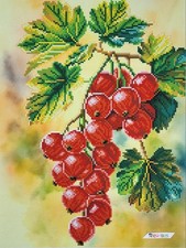 Bead Embroidery Kit Berries DIY Beaded Stitching Bead Needlework a3h 579