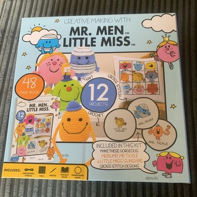 Kreativ Bastelset Mr Men & Little Miss Bastelset Kreuzstich Stricken Häkeln