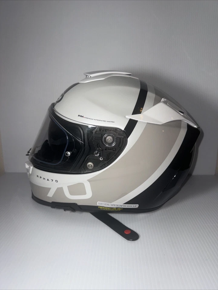 CASCO DE MOTOCICLETA HJC RPHA 70 ST PAIKA MC-5 BLANCO/NEGRO/GRIS XXL EXCELENTE Foto 3 de 4