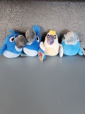 RARE 4 Angry Birds Rio 2012 Commonwealth Plushies With Tags Not for Retail Sale