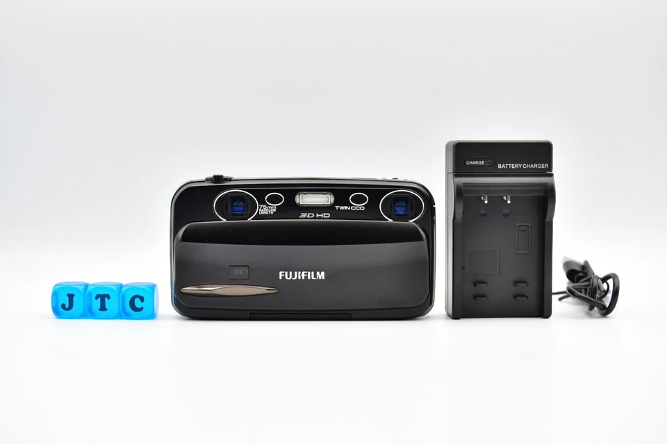 ⏯️[Near Mint] FUJIFILM FinePix REAL 3D W3 Black Digitalkamera aus Japan - Bild 2 von 4