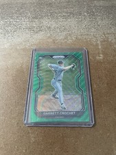 2021 Panini Prizm #45 Garrett Crochet RC GREEN PRIZM Parallel Rookie Card. rookie card picture