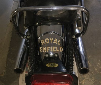 Royal Enfield chrome rear fender mudguard sticker 700 twins 750 Interceptor 
