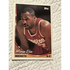 Mario Elie Trading Card Topps 1994 Houston Rockets NBA Original Single