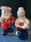 mr mrs claus salt pepper vintage Shakers Spaghetti Trim — photo 2