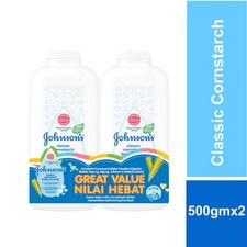500gx4 Johnson's Baby Powder Regular Scent Natural Silky Soft Skin