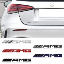 3d Abs Car Amg Logo Badge Rear Trunk Emblem Stickers Decal For Mercedes Benz Amg