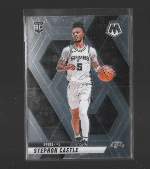 2024-25 Panini Mosaic #236 Stephon Castle Rookie San Antonio Spurs