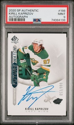 PSA 9 Kirill Kaprizov 2020 Sp Authentic Autograph #198 /999, Future Watch Auto