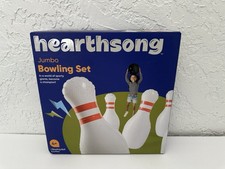 Hearthsong Giant Inflatable Bowling Set Six 29"H Pins and 20" diam. Ball