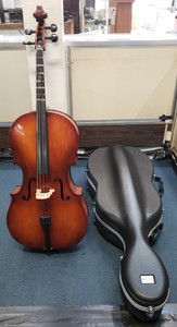 Strobel MC-75 Student Series 4/4 Size Cello with Hard Case, 2x Bows