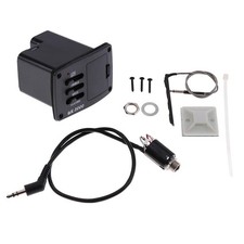 Ukulele Pickup 2 Band Wood Guitar EQ Preamp Amplifier