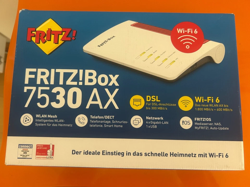 AVM Fritz!Box 7530 AX weiß - mit Restgarantie bis 31.07.2027