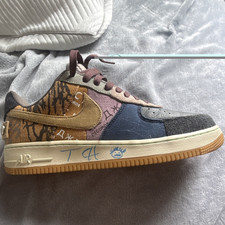 Travis Scott Air Force Autographed Shoe (One Shoe Right Foot)