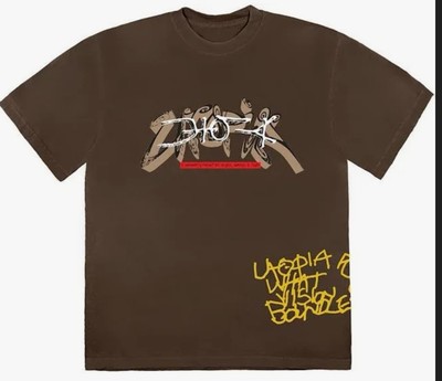 Travis Scott Dogs Utopia I Tee Brown