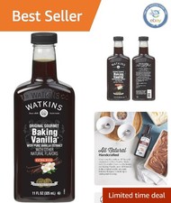 Rich All Natural Vanilla Extract for Baking - 11 Fl Oz - No Artificial Additives