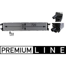 Niedertemperaturkühler Ladeluftkühler MAHLE CIR 13 000P für Audi Seat VW A6 C7