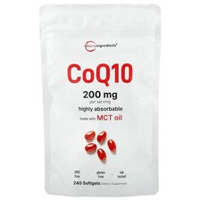CoQ10, 240 Softgels 100 mg per Softgel 