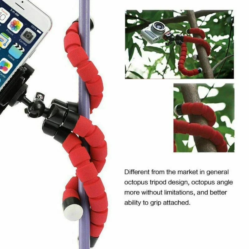 Adjustable Tripod Stand Flexible Octopus Phone Holder for iPhone Camera Gym Vlog - Image 4 of 4