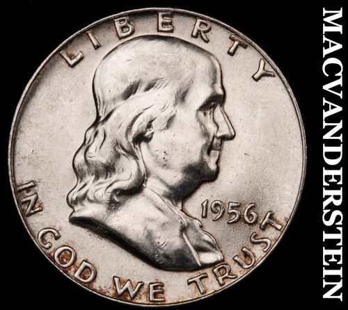 1956 Franklin Half Dollar- Silver Choice Gem Brilliant Uncirculated #i3534