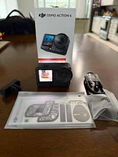 DJI Osmo Action 6 4K Action Camera USB C Black w/ Battery Box & Accessories