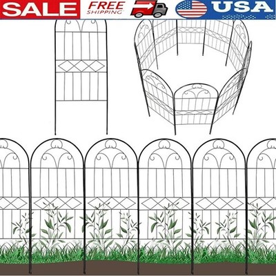 Sturdy Metal Garden Fence Decorative Animal Barrier Wire Outdoor Edging Panels