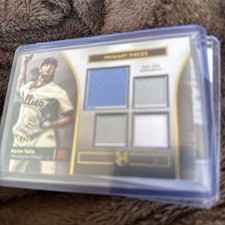 Topps Museum Collection 2024 Aaron Nola Primary Pieces Quad Relic 6/25 #SPPQ-AN