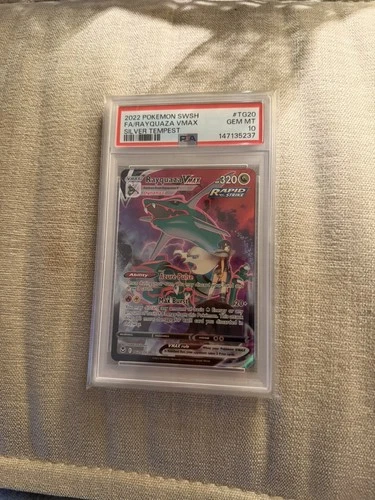 Pokémon TCG Rayquaza VMAX TG20/TG30 Silver Tempest Trainer Gallery PSA 10