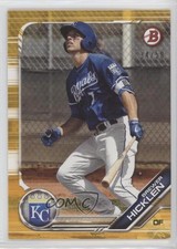2019 Bowman Draft Gold 34/50 Brewer Hicklen #BD-75 0r4