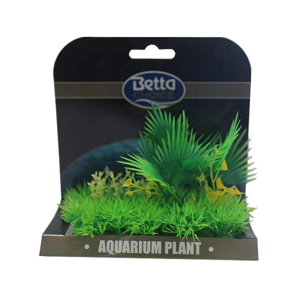 Betta Choice Medium Aquarium Fish Tank Plant Mat Decor - Green & Yellow