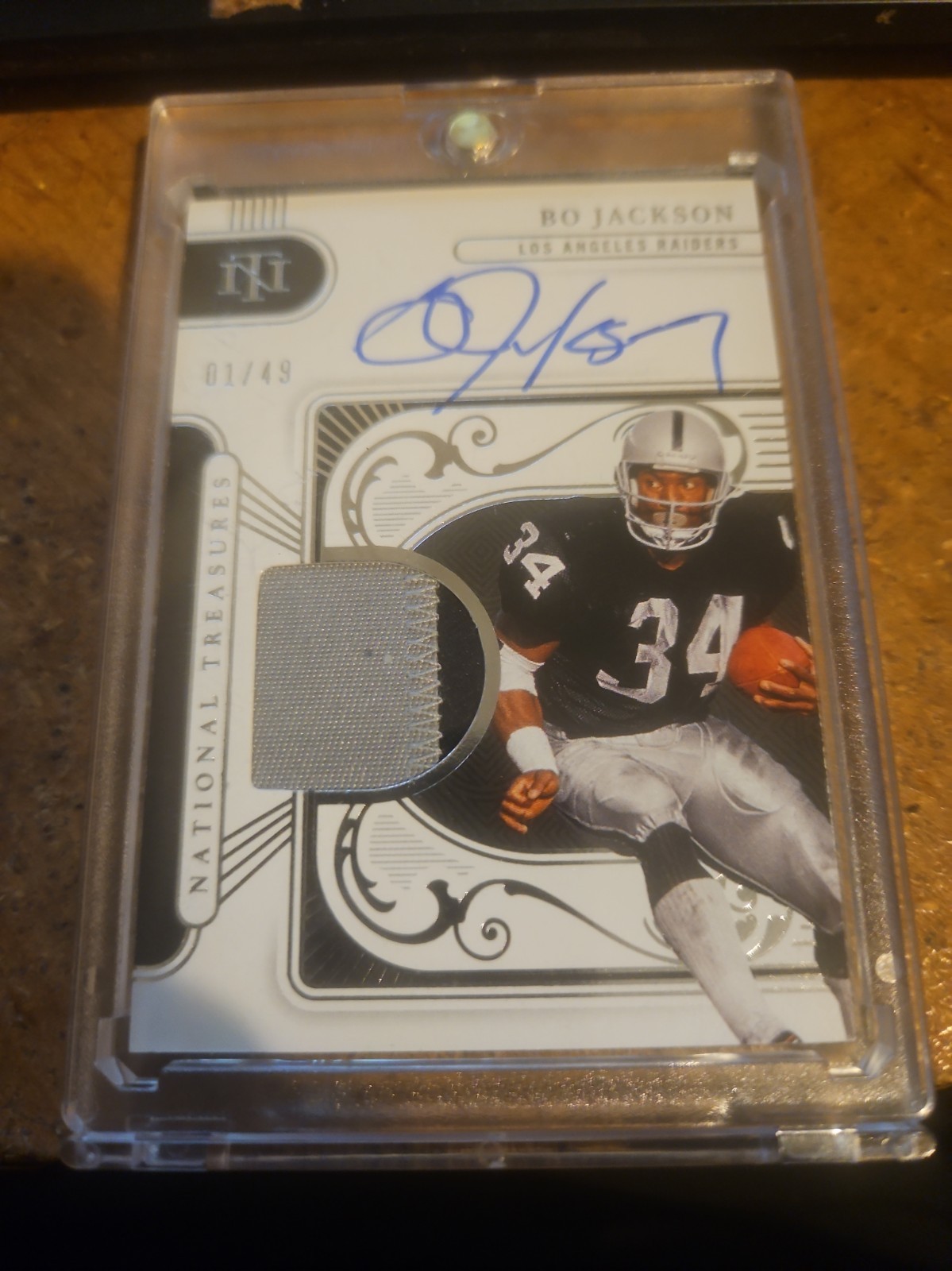 2025  Bo Jackson National Treasures Patch Auto #1/49 Raiders FIRST ONE!!!