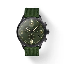 Tissot Chrono XL Green Dial & Fabric Strap Men's 45mm Watch T1166173709700