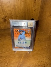 2016 Bowman’s Best Best Of 2016 Autographs Blake Snell Orange Refractor BGS 9/10