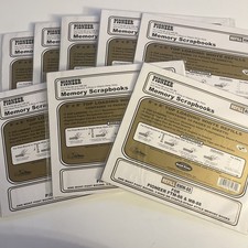 8 Packs Pioneer RMW-88 Top Load Scrapbook White Memory Book Refill 5 Pages Q43