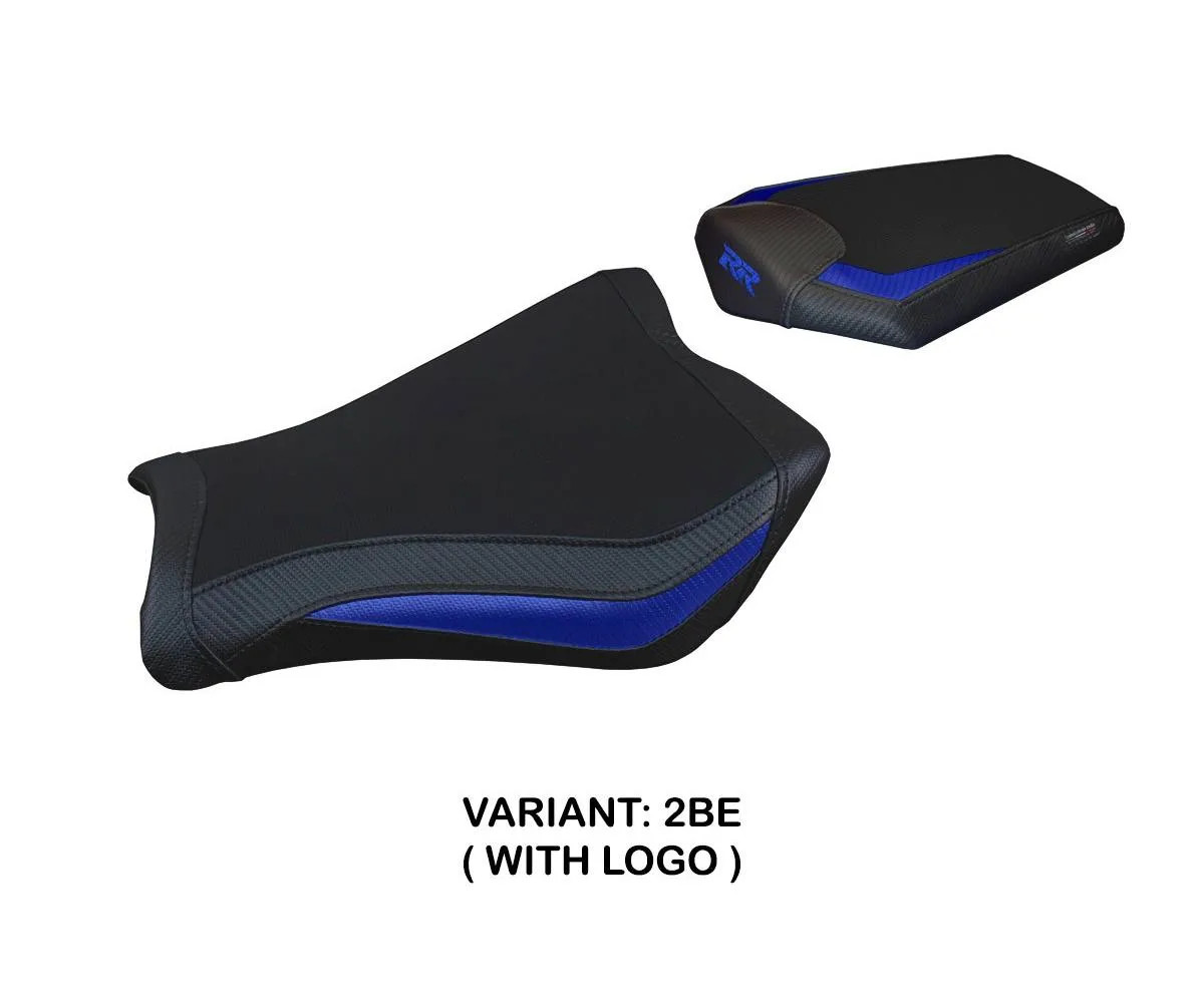 Seat cover Janela Blue BE + logo Tpz compatible HONDA CBR 1000 RR 2008 2011