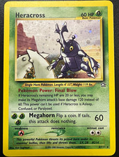 Heracross 6/111 Neo Genesis Holo Rare 2000 Pokemon WOTC Unlimited LP