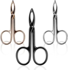 Tweezers for Women Facial hair 3 Pieces Eyebrow Tweezers, Scissor Tweezer