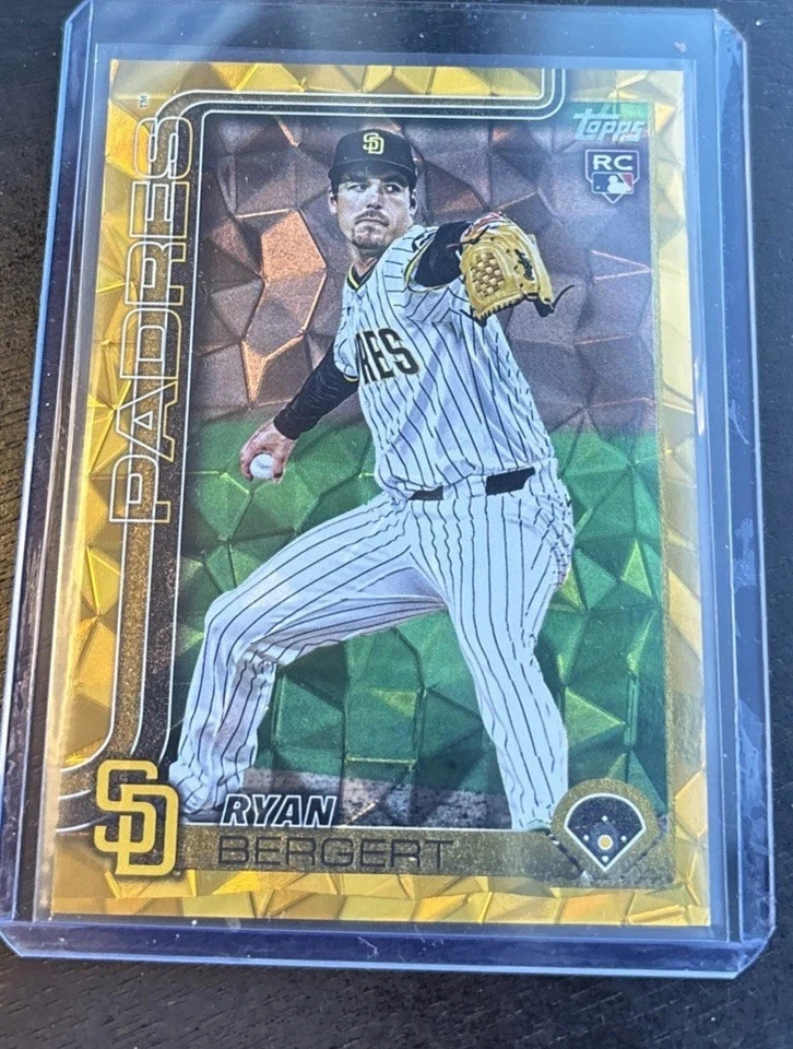 Ryan Bergert 2025 Topps Update Gold Diamante RC #US295 San Diego Padres /50 - Image 2 of 3