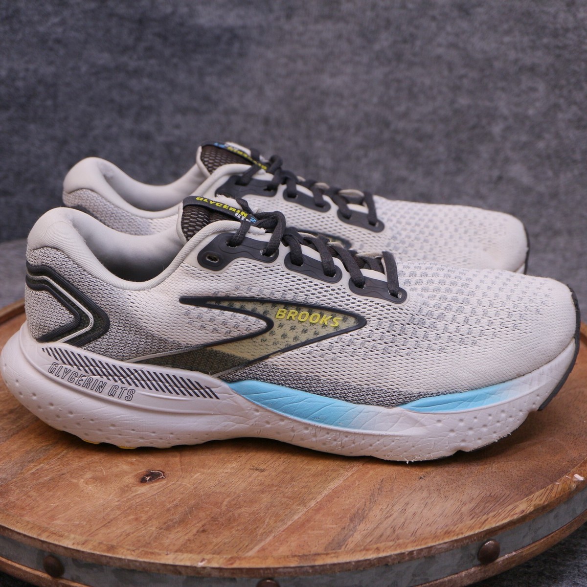 Brooks Glycerin GTS 21 Men Size 10.5 D Gray Blue Athletic  display picture 3