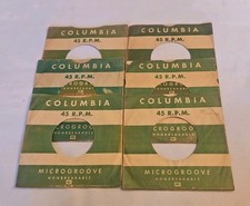 45 RPM 7" RECORD SLEEVES CO. SLEEVE 6 PACK SEE PHOTOS Columbia Records SLV341