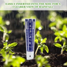 Rain Gauge Outdoor Garden Rainfall Meter Easy Read for Weather Monitoring Yard