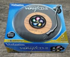 Vinyl Record Style CD Set Of 5 Retro Fun CD-R Multi Color Recordable